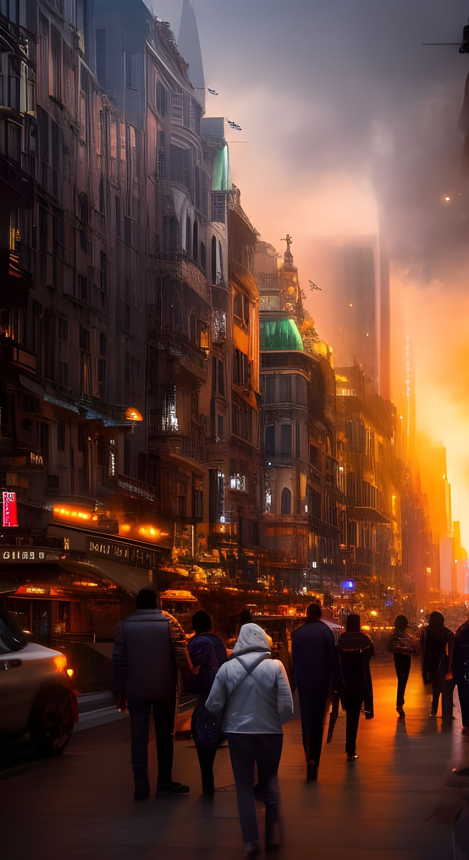 Lost Raccoon in City Square: Hyperrealistic Street Photograp...