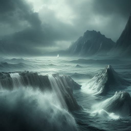 Epic Cinematic Painting of Despair