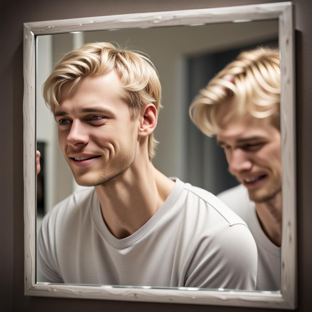 Blonds in a mirror