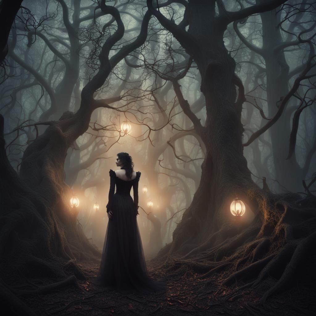 Vampire in the woods