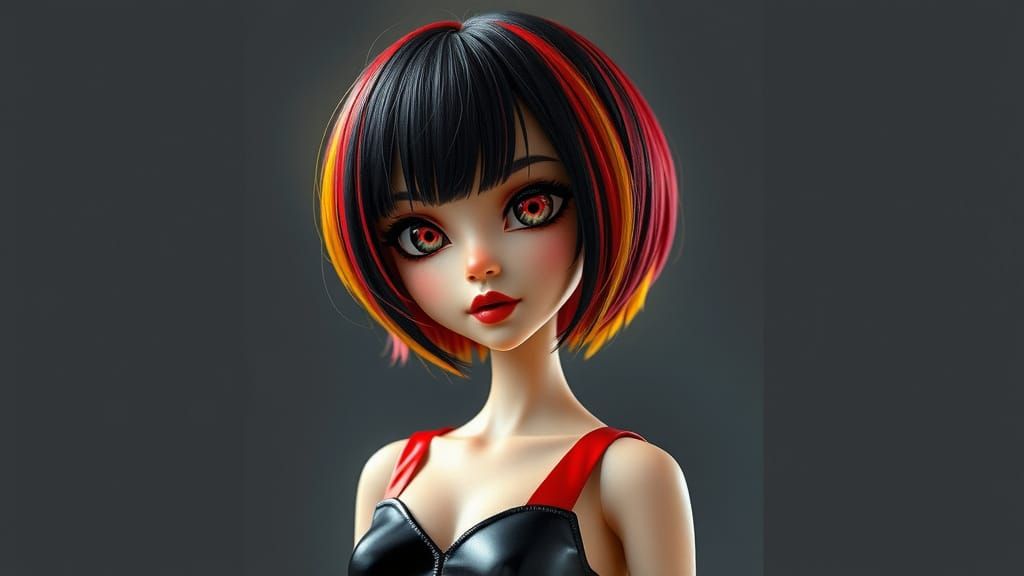 Stylized Doll-like Rendering of Rika Kaen