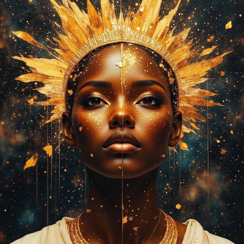 Black God King in Crystal Crown