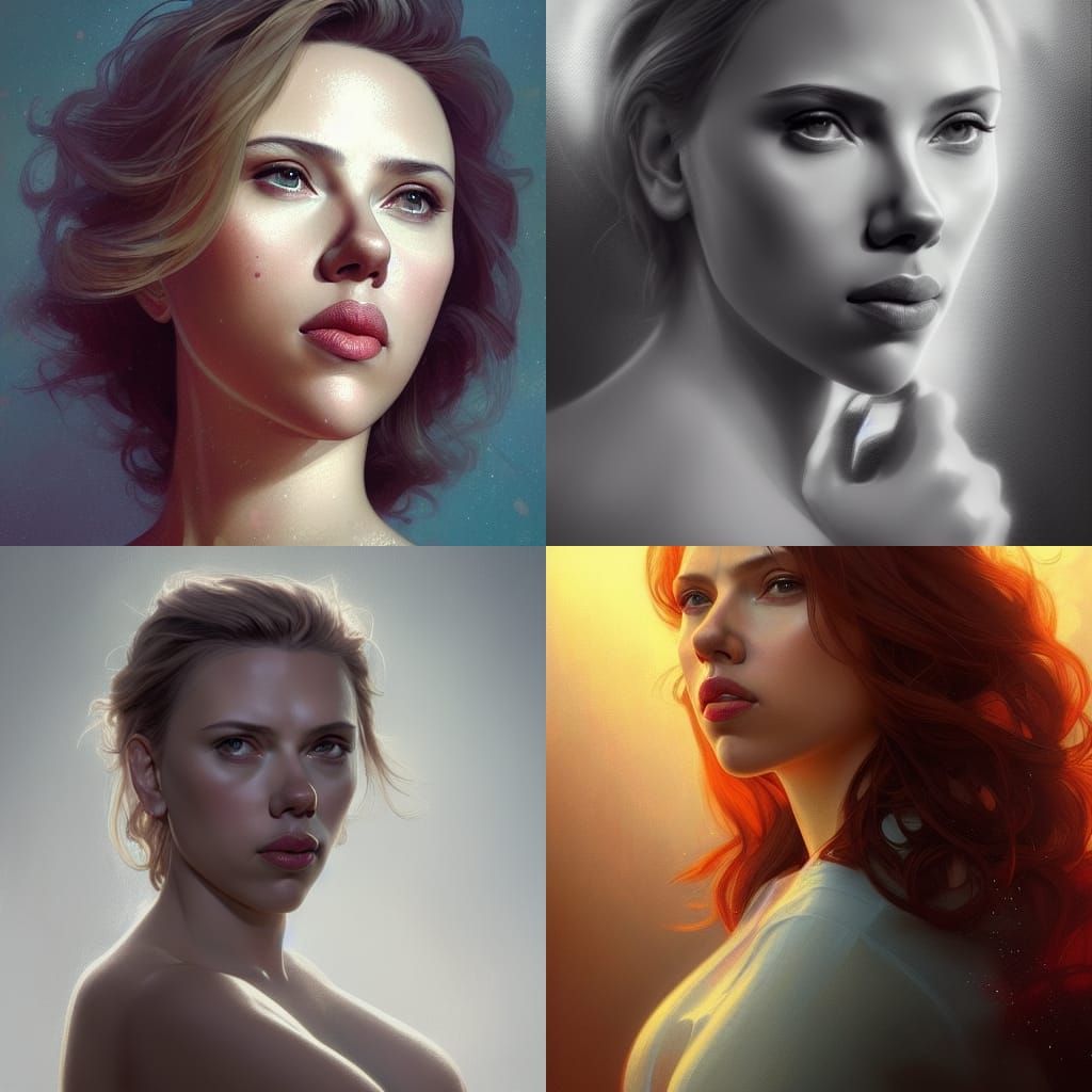 Scarlett Johansson Pregnant: Detailed Digital Portrait