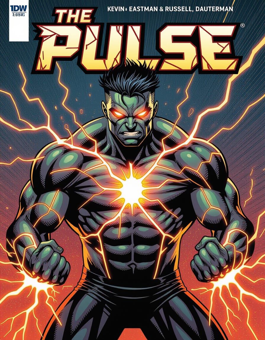 The Pulse: Bio-Electric Hero Comic Cover Art
