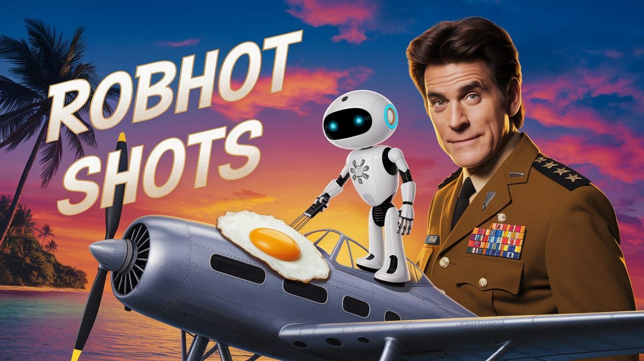 RobHot Shots: Robot Chef in 80s Movie Style