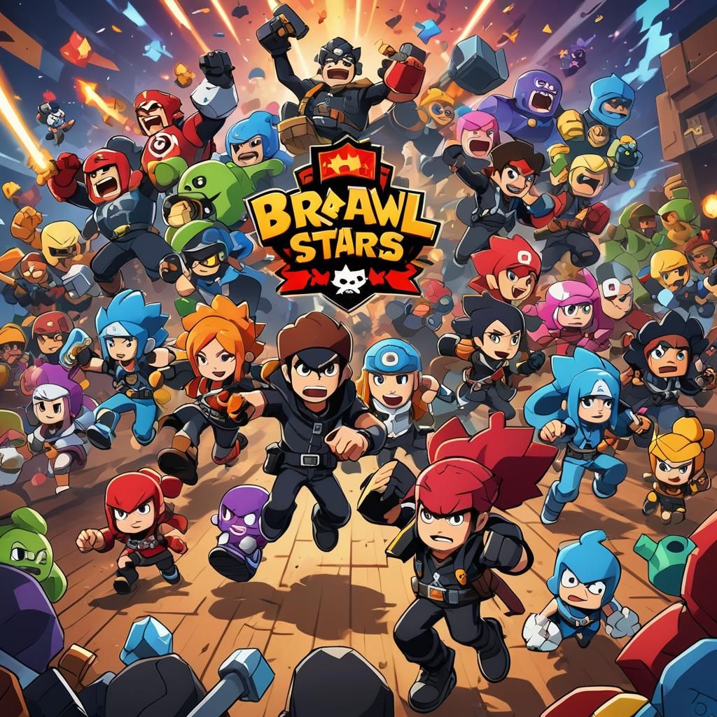 Brawl Stars Characters in Anime Key Visual Style