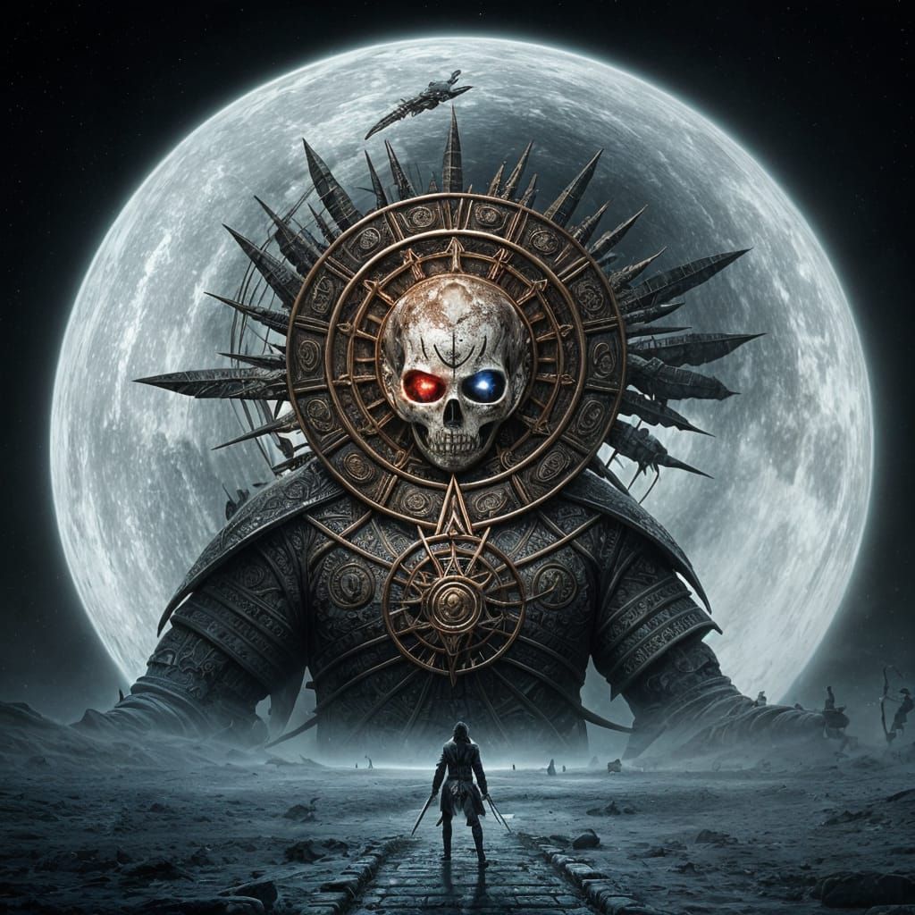 Warrior Confronts Mortality in a Haunting Surreal Landscape