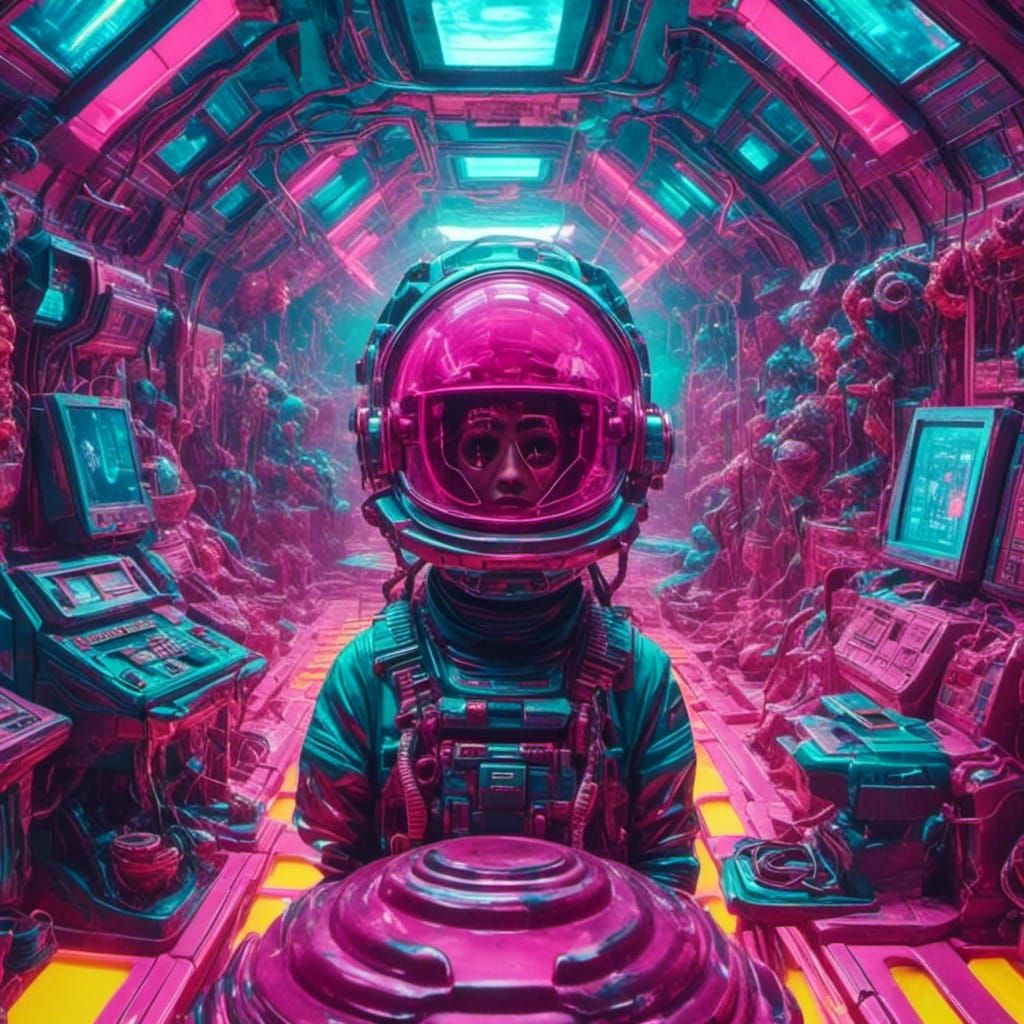 Vaporwave Quantum Hivemind with Submechanophobia Elements