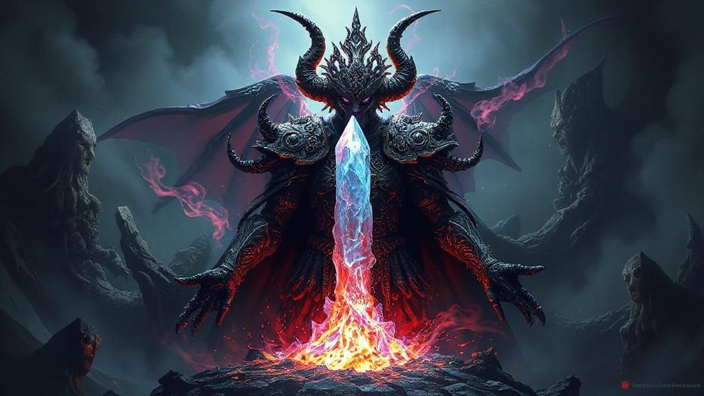 Ominous Deity Summons Crystalline Spire