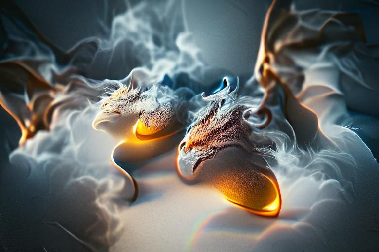 Majestic Dragon in Volumetric Lighting