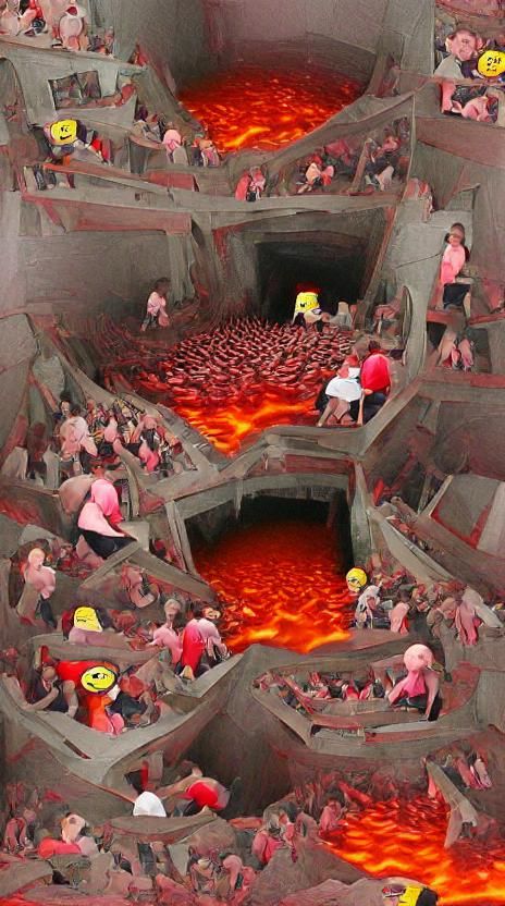 Abstract Pit of Hellscape