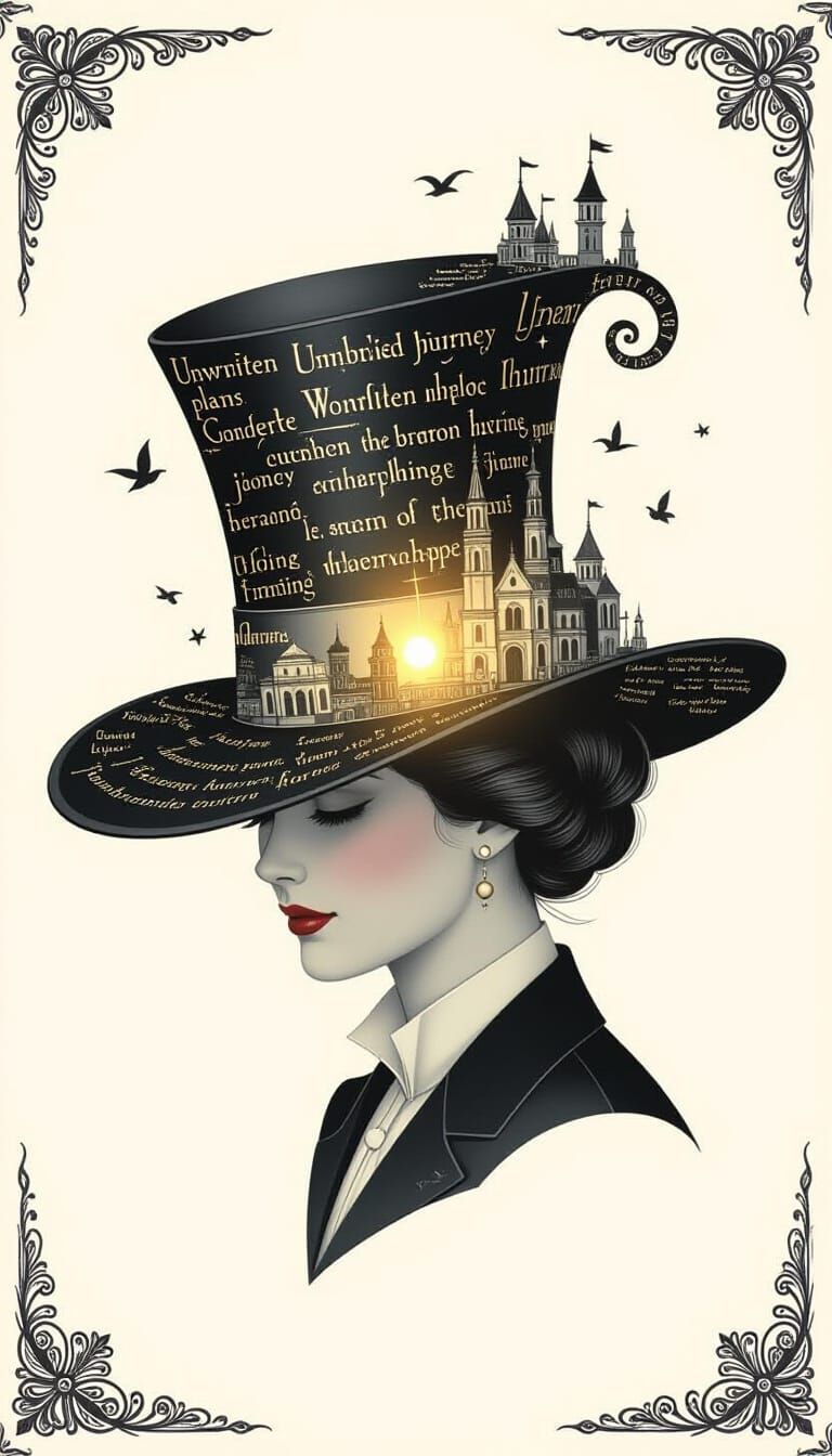 Dreamer's Hat with Unfulfilled Journeys in Subtle Color