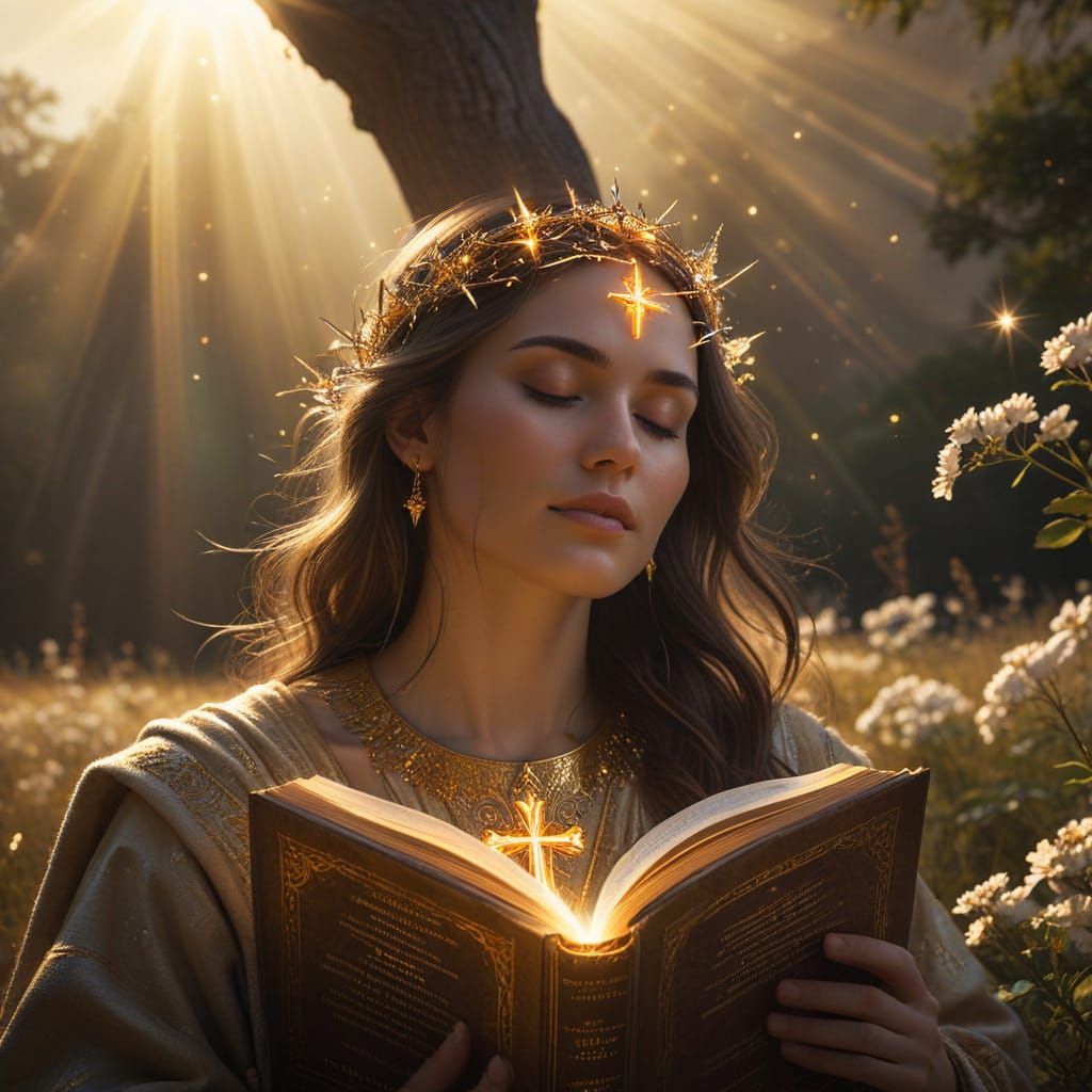 Sacred Illumination of Divine Hope and Salvation