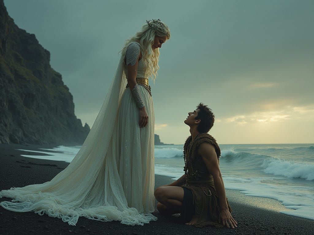 Norse Goddess in Enchanting Matte Painting