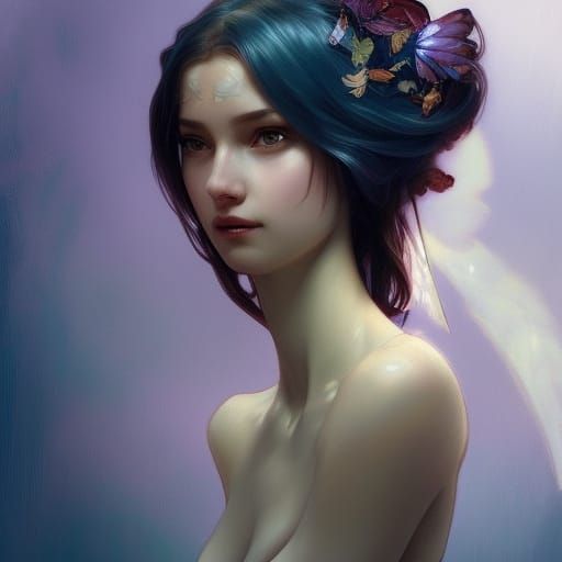 Detailed Fairy Portrait in Artgerm Style