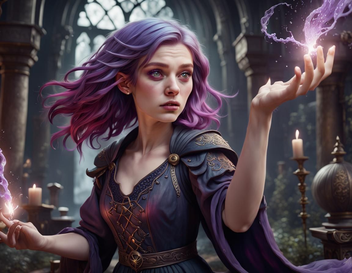 Molly Carpenter Casting a Spell: Fantasy Art