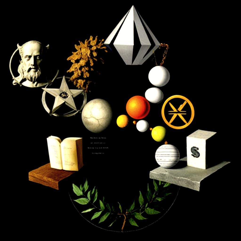 Philosophical Texts in a Minimalist Typographic Style