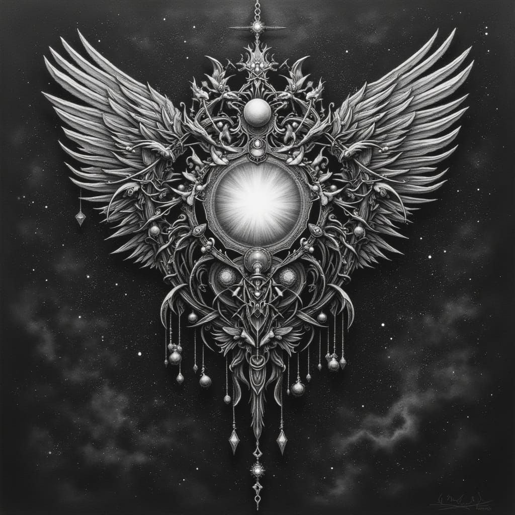 Ethereal Labyrinth Pendant Radiates Power