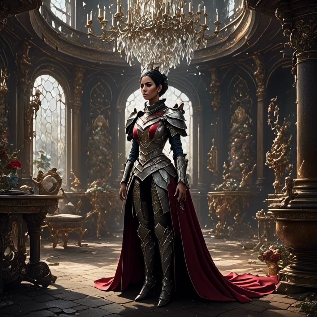 Knight and Queen in Fantastical Concept Art