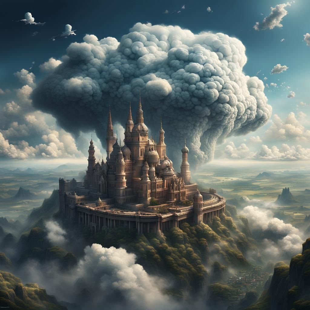 Dramatic Cloudscape Digital Matte Painting