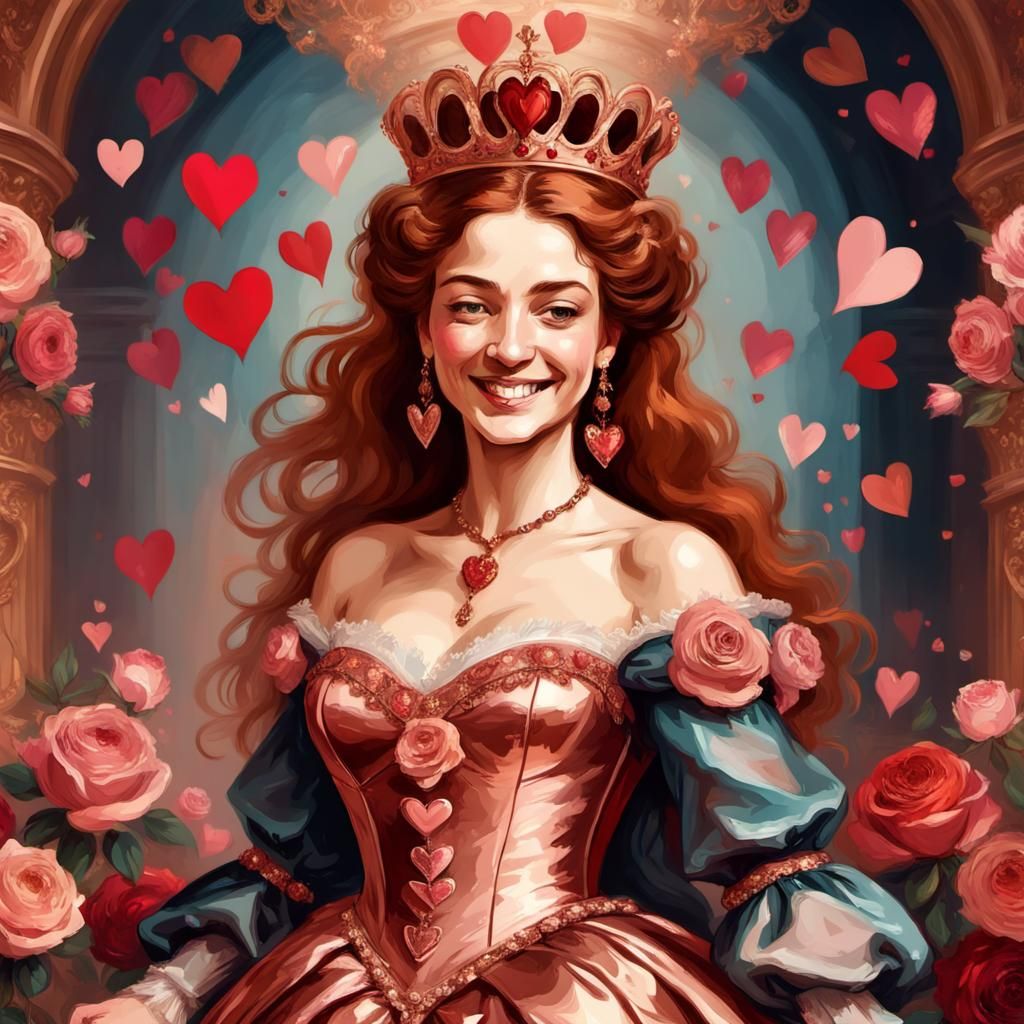 Renaissance Queen at Valentine Masquerade Ball