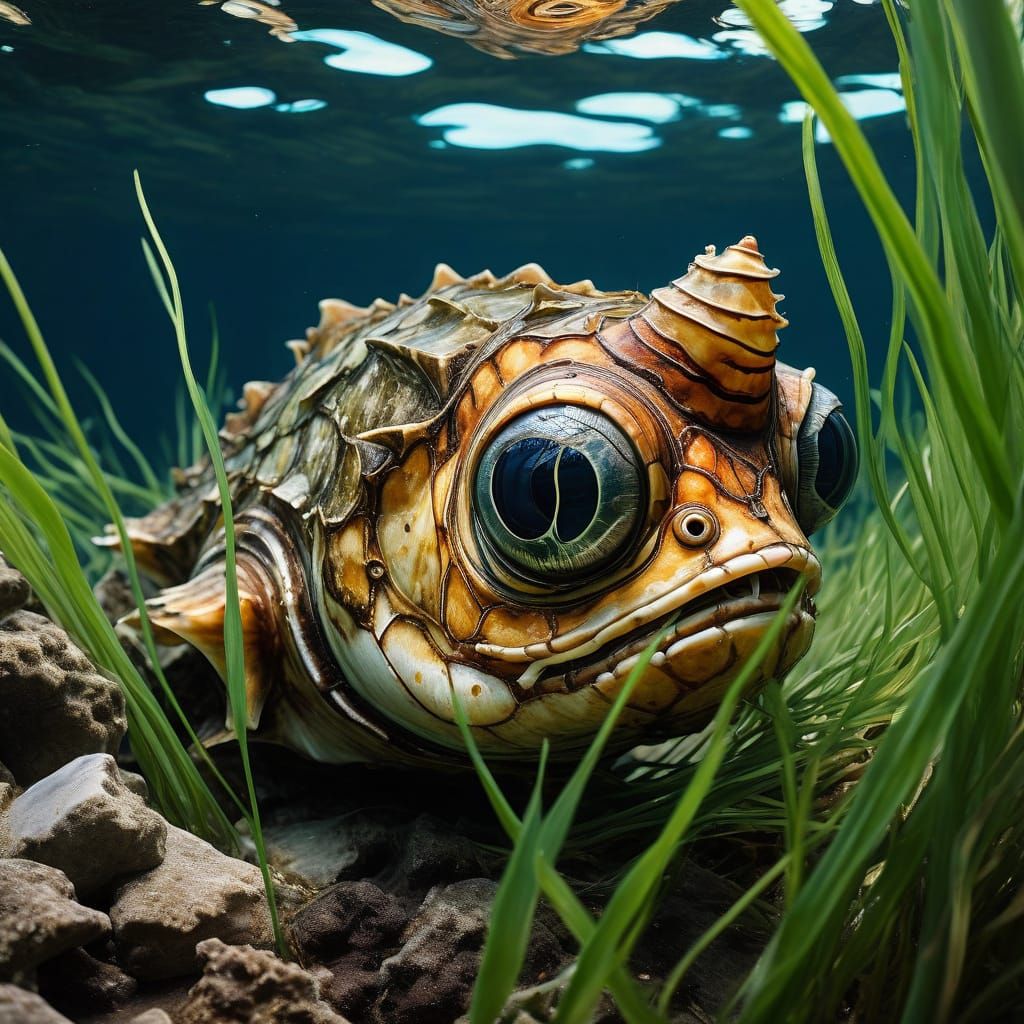 Curious deep sea creature