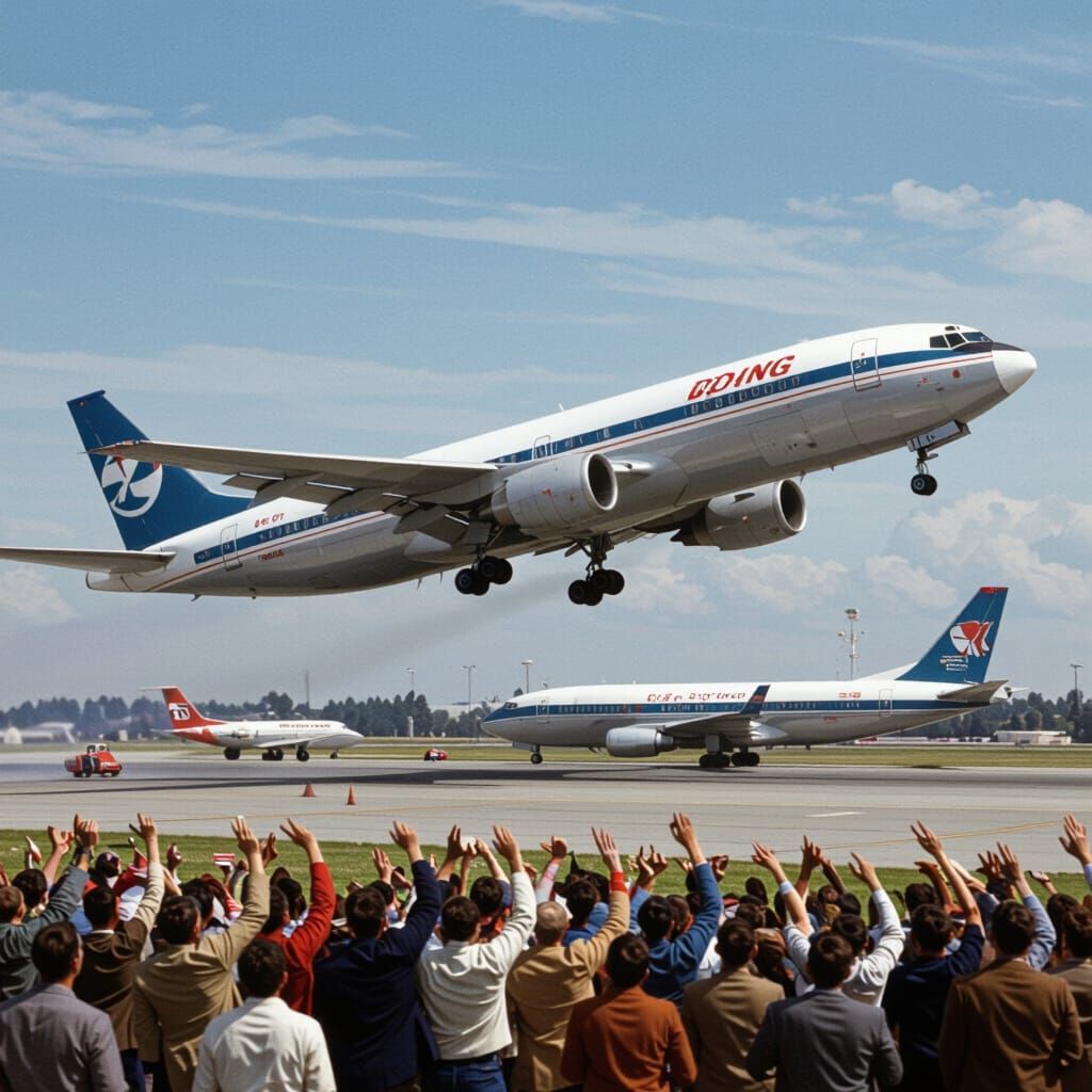 Boeing 707 Barrel Roll Thrills Onlookers