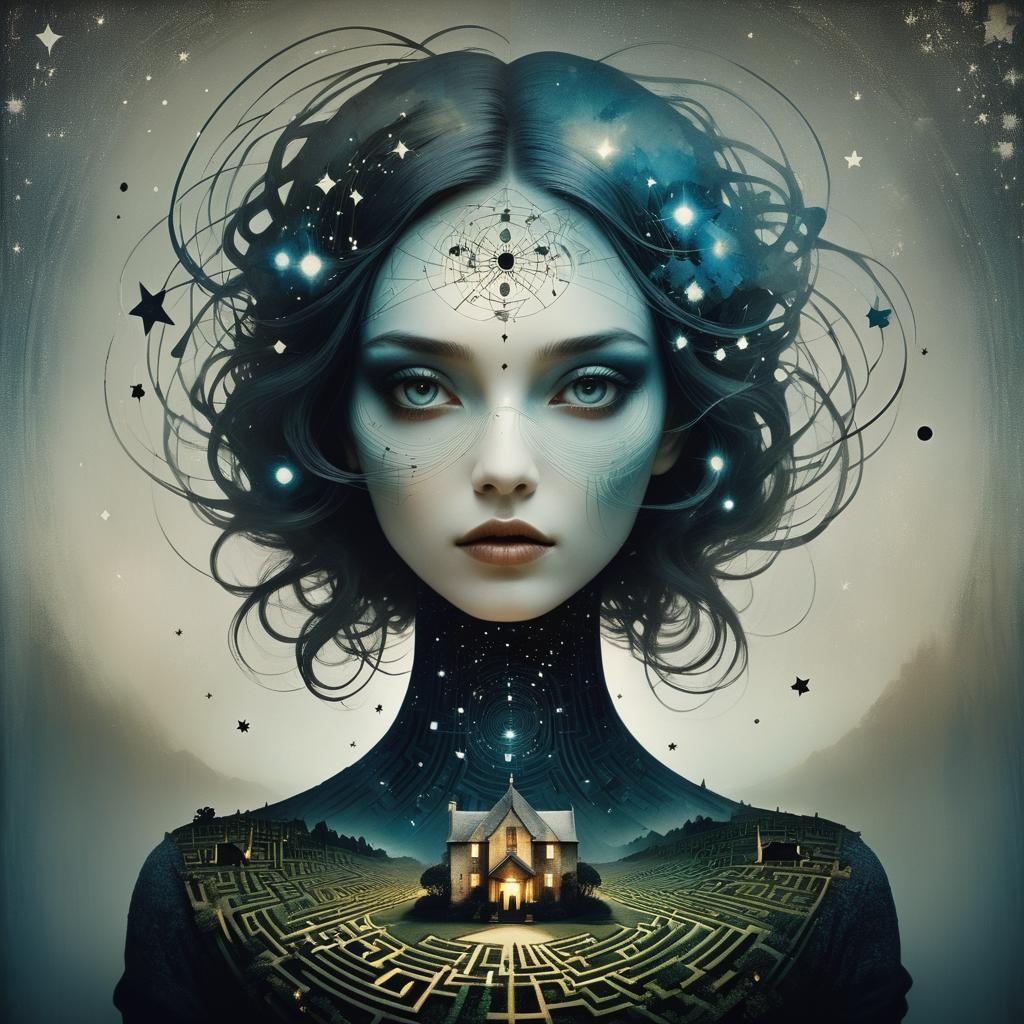 Surreal Star Map House by Roversi and Lacombe