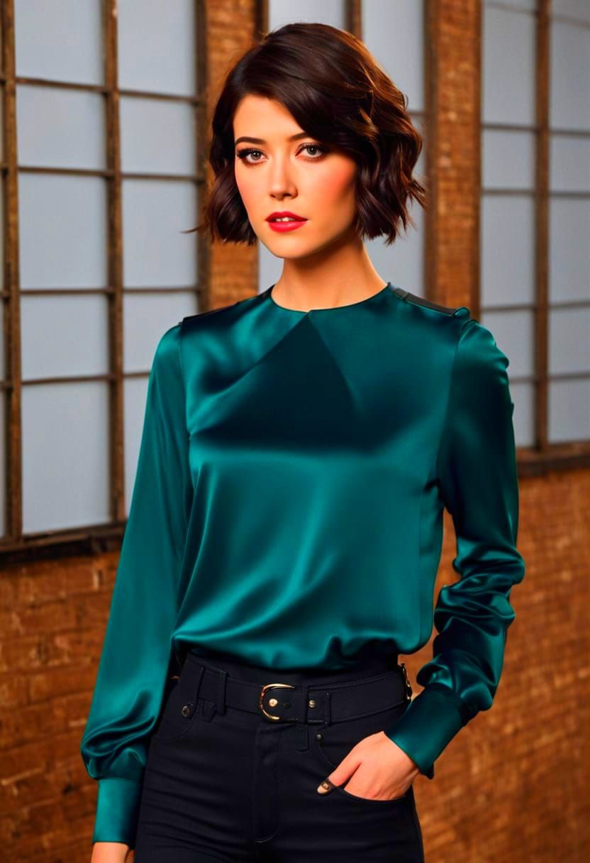 Glamorous Art Deco Portrait of a Brunette Woman