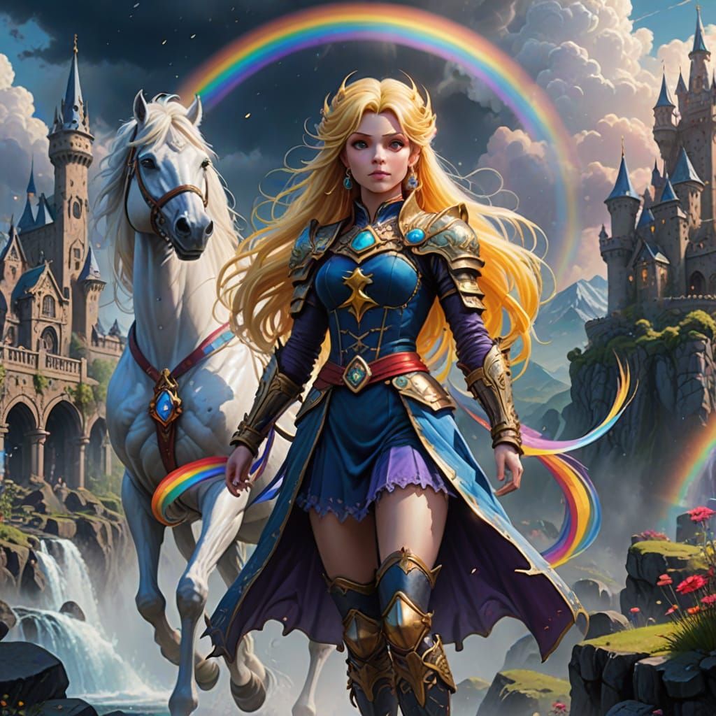 Goth Rainbow Brite in Ethereal Glory