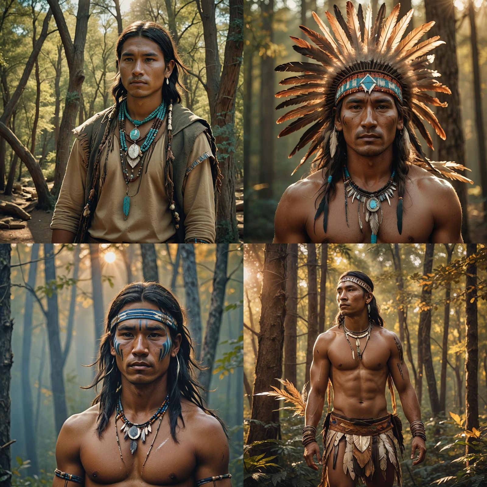 Young American Indian in Loincloth