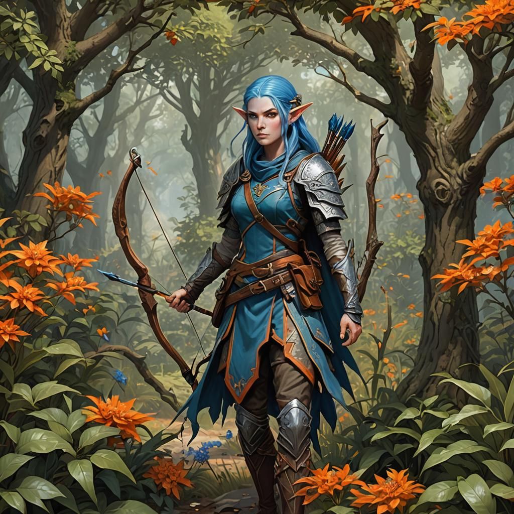 Wood Elf Ranger Guarding a Border