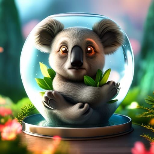 CAPTURED Baby Koala Bear