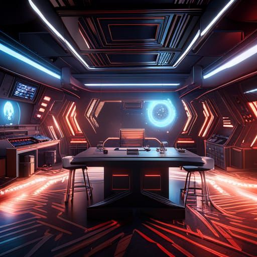 Futuristic Gamer's Paradise Man Cave in 3D