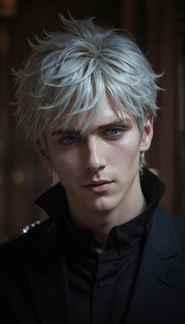 Anime Portrait in Dark Fantasy Style