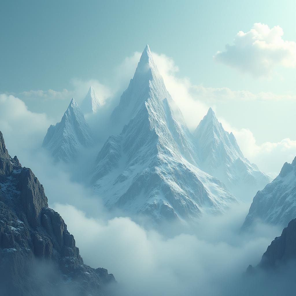 Musical Mountain Soundscape in Ethereal Style