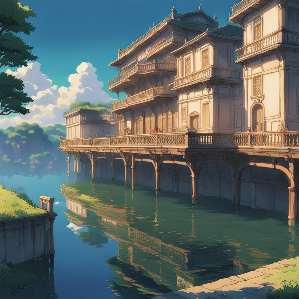 Opera House Drama: Studio Ghibli Anime Visual