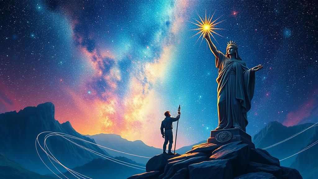 Cosmic Freedom: A Holographic Astral Illustration