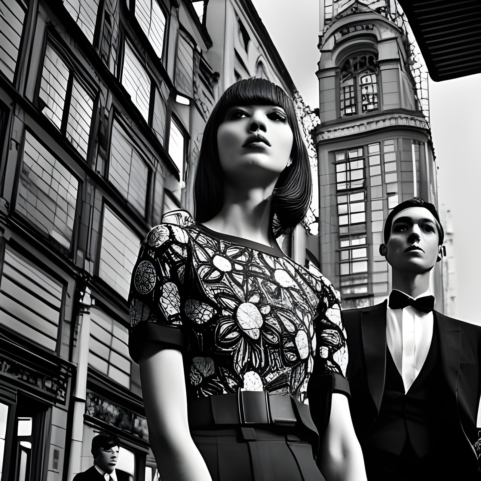 1960s Paris Fashion Show in Professional Photography Style