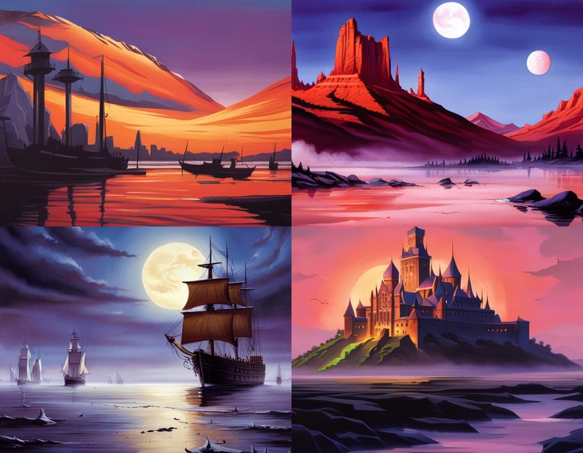 Lush Fantasy Landscape Art