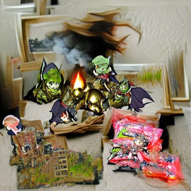Dark Anime Goblin Raid: Loot, Fire, and Pillage