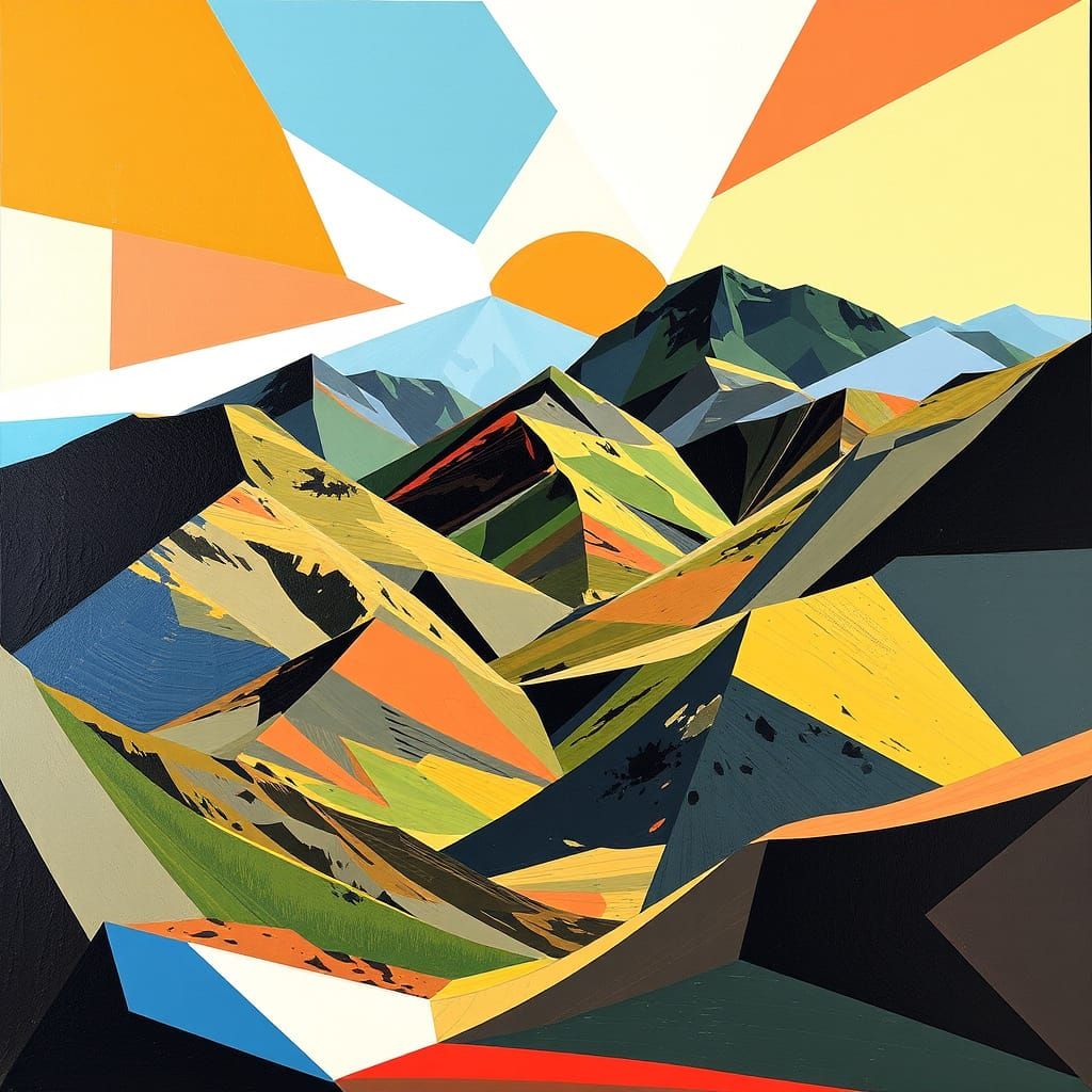 Distorted Downhill Realm in Fragmented Geometries