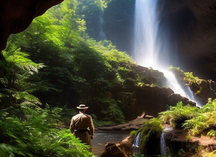 Indiana Jones Waterfall Cave: Adventure Mystery