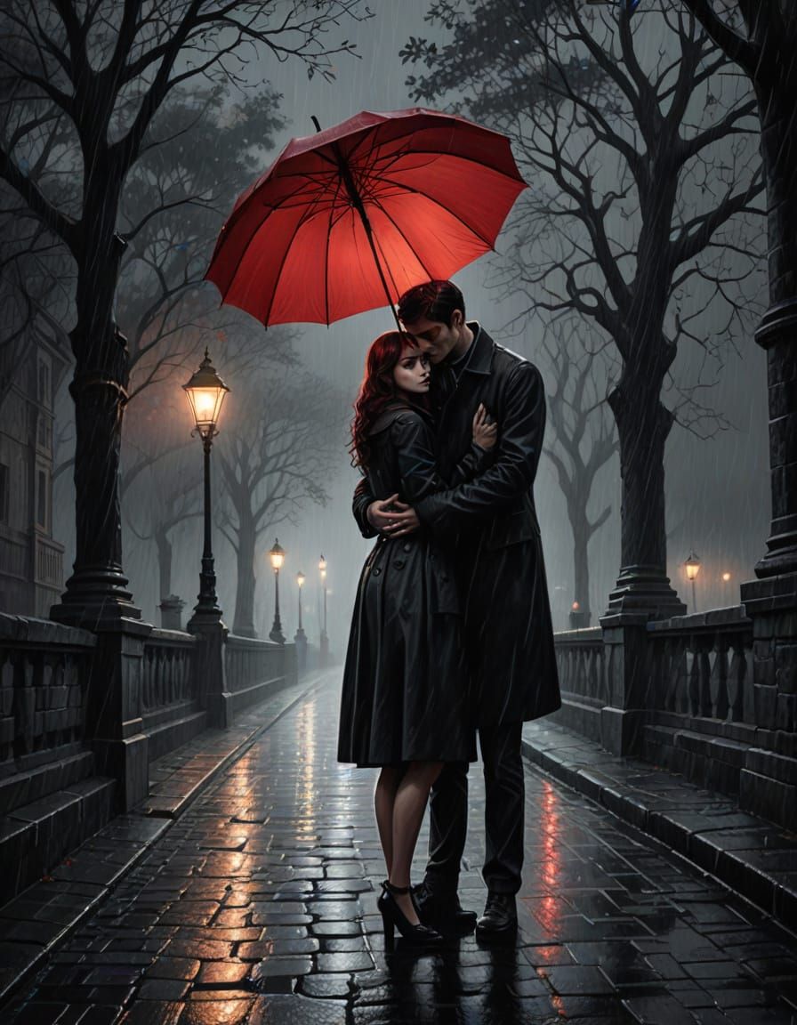 Ethereal Gothic Romance in Monochrome