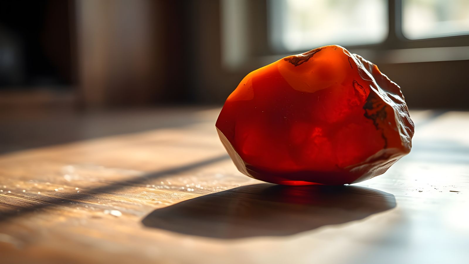Surreal Carnelian Stone in Bokeh