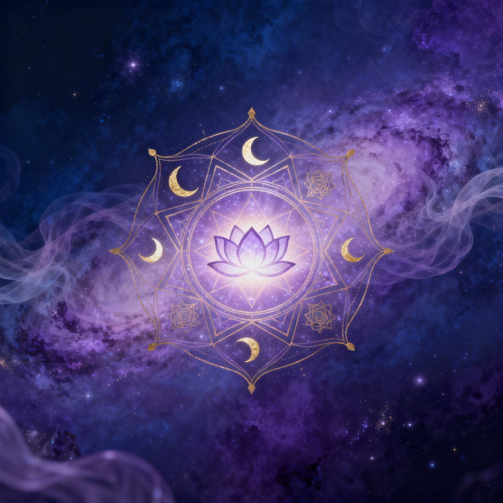 Divine Feminine Oracle with Sacred Geometry Mandala