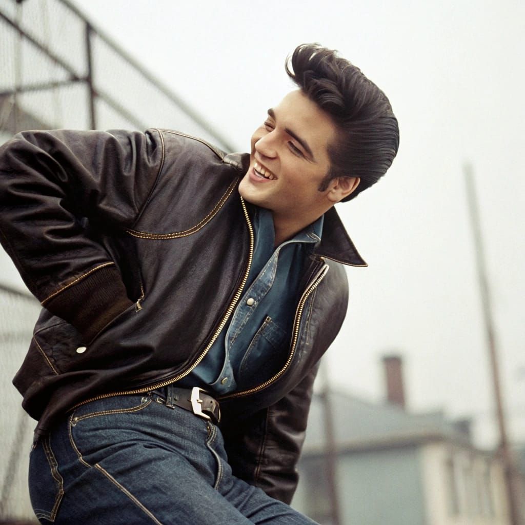 Elvis Presley in Rockabilly Style