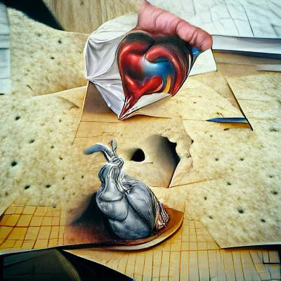 Surreal Heart Hole Reveals Hyperrealistic Scene