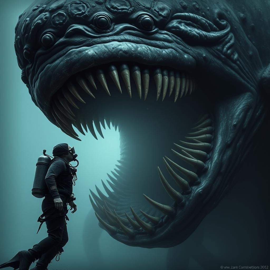 Terrifying Deep Sea Encounter with Hybrid Creature