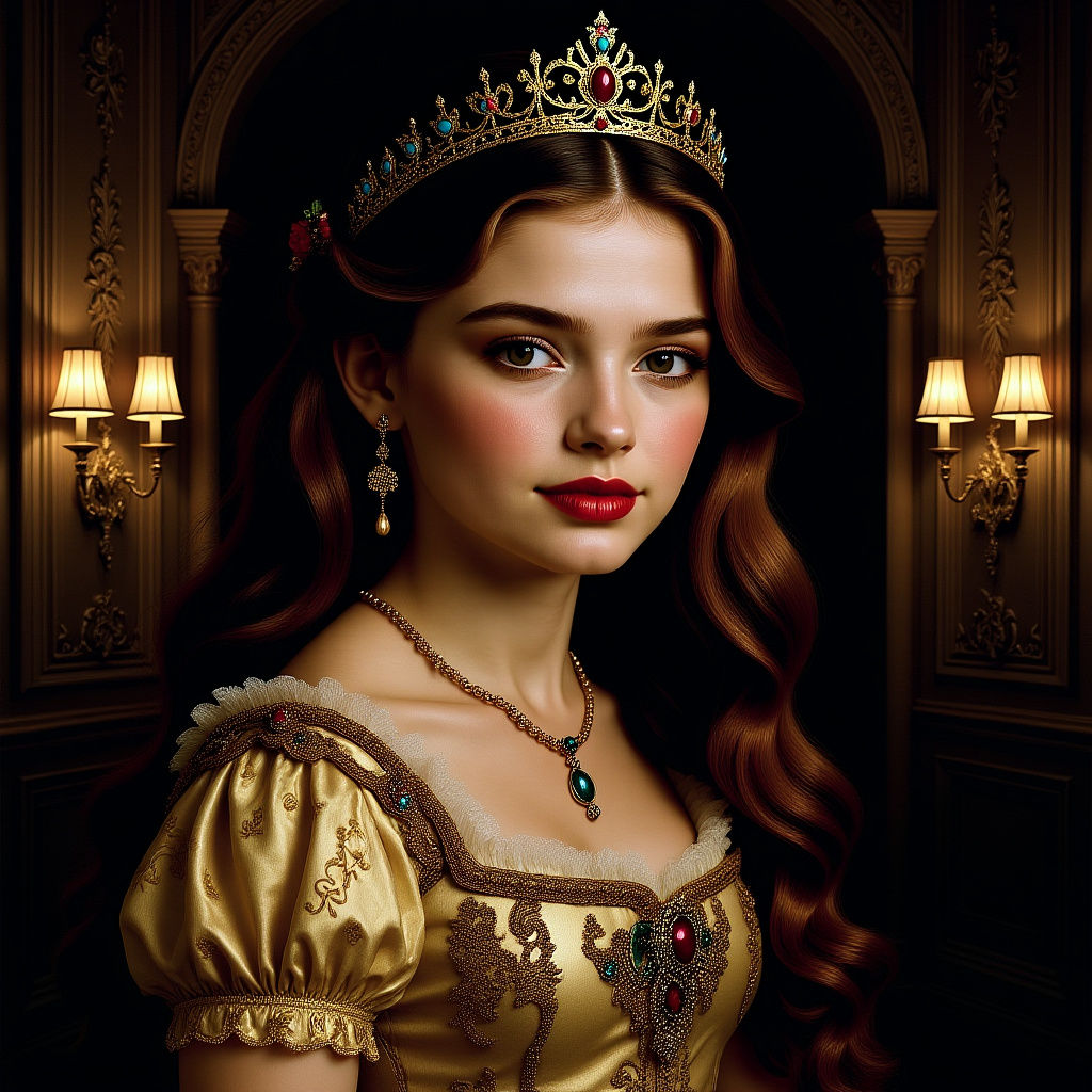 Baroque Portrait of a Young Princess